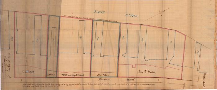 Survey of lands under water for John T. Martin