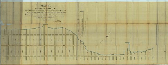 Survey of lands under water for Julia L. Ellis