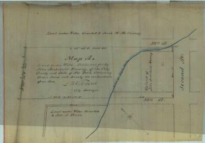 Survey of lands under water for John A. Murray