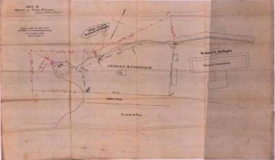 Survey of lands under water for Charles W. Crossman