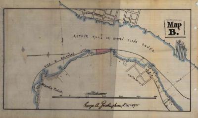 Survey of lands under water for Cornelius C. Ellis