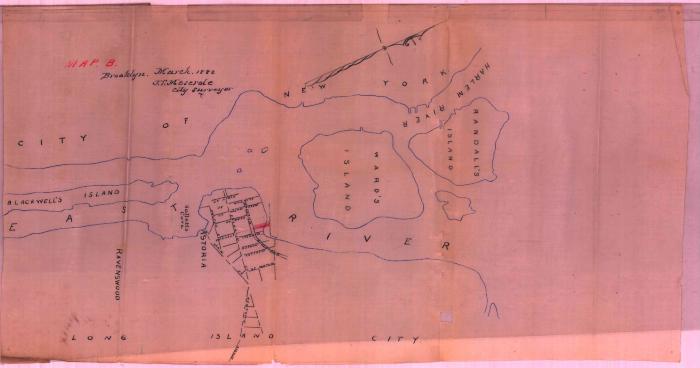 Survey of lands under water for Francis W. Blackwell &amp; Emma L. Tisdale, et al