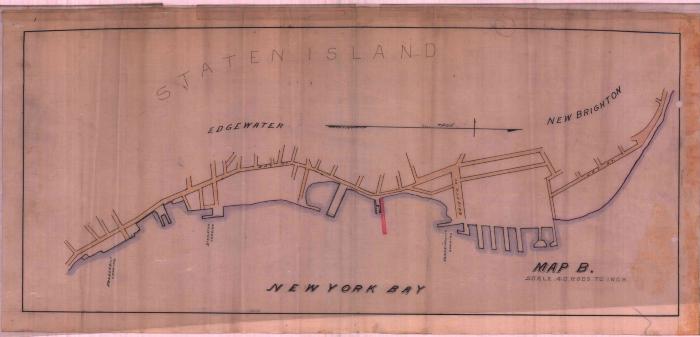 Survey of lands under water for John &amp; Frederick C. Martino and Isabella A. Hening