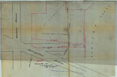 Survey of lands under water for Ezra B. Tuttle