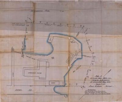 Survey of lands under water for Charles W. Crossman