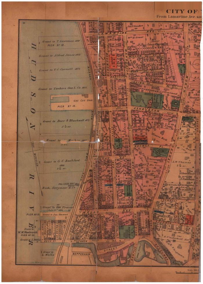 Survey of lands under water for James &amp; George Stewart