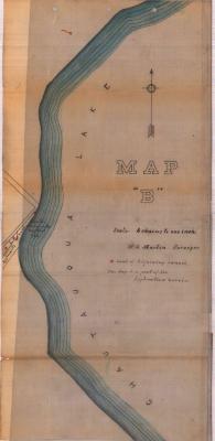 Survey of lands under water for Buffalo,  New York and Philadelphia Railroad Company