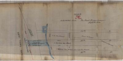 Survey of lands under water for Van Brunt, J. Holmes