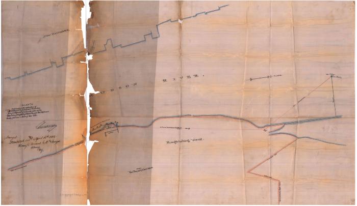 Survey of lands under water for Andrew V.S. Vanderpool &amp; Edmund H. Van Orden