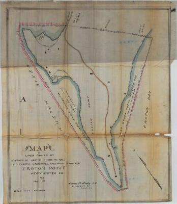 Survey of lands under water for Stephen W., Abby W., Phebe W. &amp; Elizabeth Underhill and Mary U. Walker