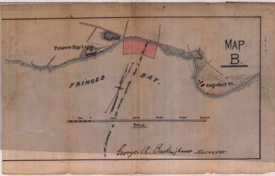 Survey of lands under water for James F. Swanton