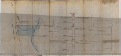 Survey of lands under water for Van Brunt, Jaques