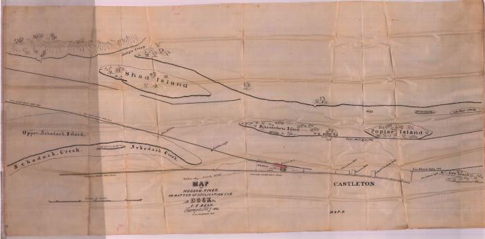 Survey of lands under water for Frank E. Bean