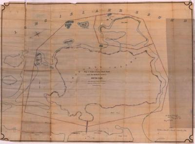 Survey of lands under water for Charles Oliver Iselin