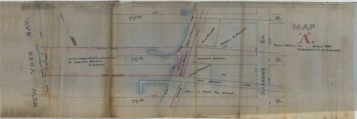Survey of lands under water for Bennett, Adolphus