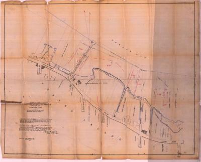 Survey of lands under water for Cornelius C. Jones, D.L.  Burbank, Nicholas Bush, Michael &amp; Moses VanNameet al