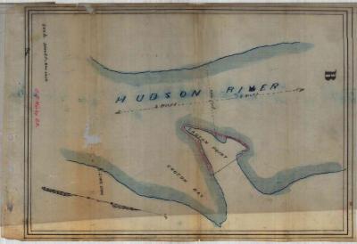 Survey of lands under water for Stephen W., Abby W., Phebe W. &amp; Elizabeth Underhill and Mary U. Walker