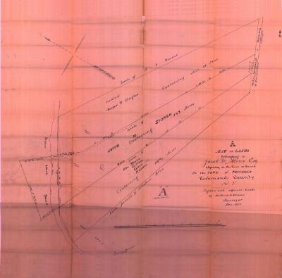 Survey of lands under water for Jacob M. Stover