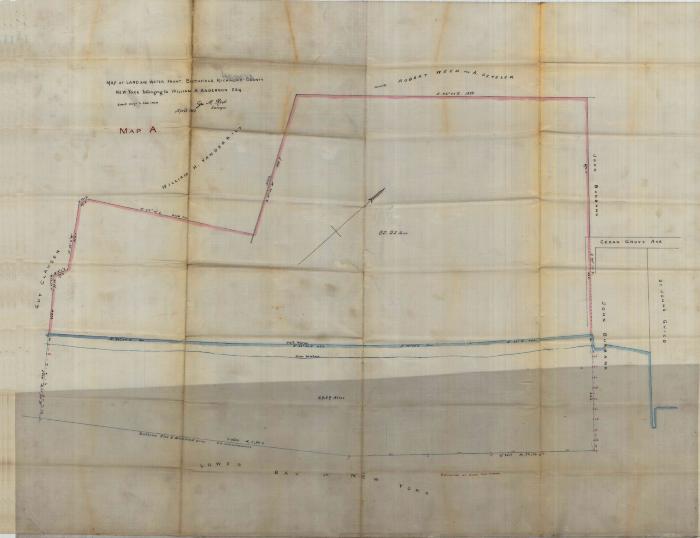 Survey of lands under water for William A. Anderson