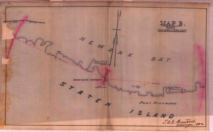 Survey of lands under water for Cornelius C. Jones