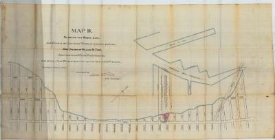 Survey of lands under water for William M. Tebo