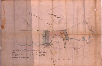 Survey of lands under water for Cornelius C. Jones