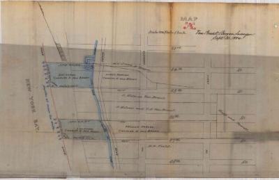 Survey of lands under water for Van Brunt, Charles H.