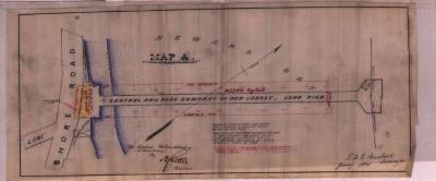 Survey of lands under water for Central Railroad Company of New Jersey