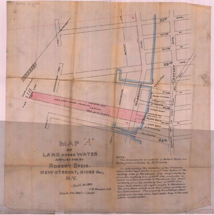 Survey of lands under water for Robert Speir Jr.