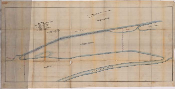 Survey of lands under water for Cornelius V. Baker