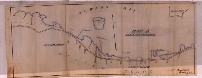 Survey of lands under water for Nicholas Bush