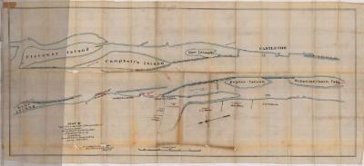 Survey of lands under water for Cornelius V. Baker