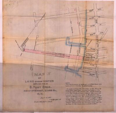 Survey of lands under water for Samuel Fleet Speir