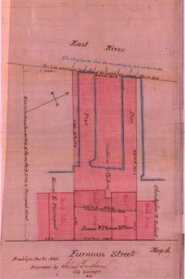 Survey of lands under water for Samuel &amp; Thomas McLean and Franklin Woodruff