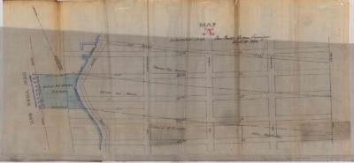 Survey of lands under water for Van Brunt, Daniel