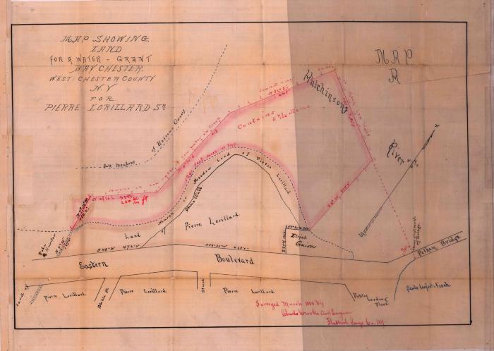 Survey of lands under water for Pierre Lorillard, Jr.