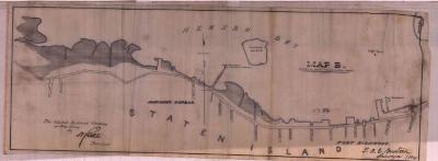 Survey of lands under water for Central Railroad Company of New Jersey