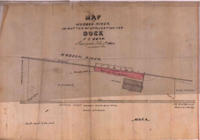 Survey of lands under water for Frank E. Bean