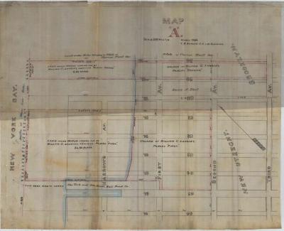 Survey of lands under water for William C. Langley