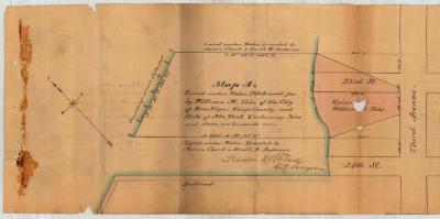 Survey of lands under water for William M. Tebo