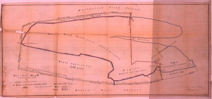 Survey of lands under water for John E. Gillette