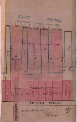 Survey of lands under water for Henry E. Pierrepont