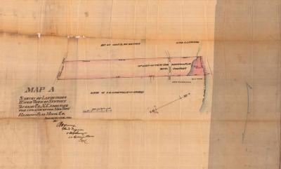 Survey of lands under water for NY Hemp &amp; Flax Company