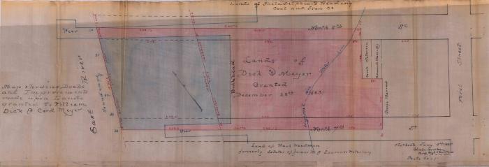 Survey of lands under water for The Nassau Ferry Company