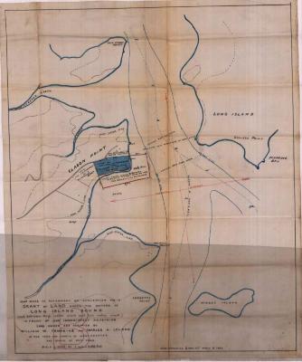 Survey of lands under water for William W. Tompkins &amp; Charles H. Leland