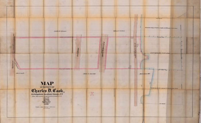 Survey of lands under water for Charles D. Cook