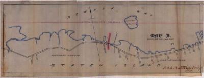 Survey of lands under water for Moses Corson