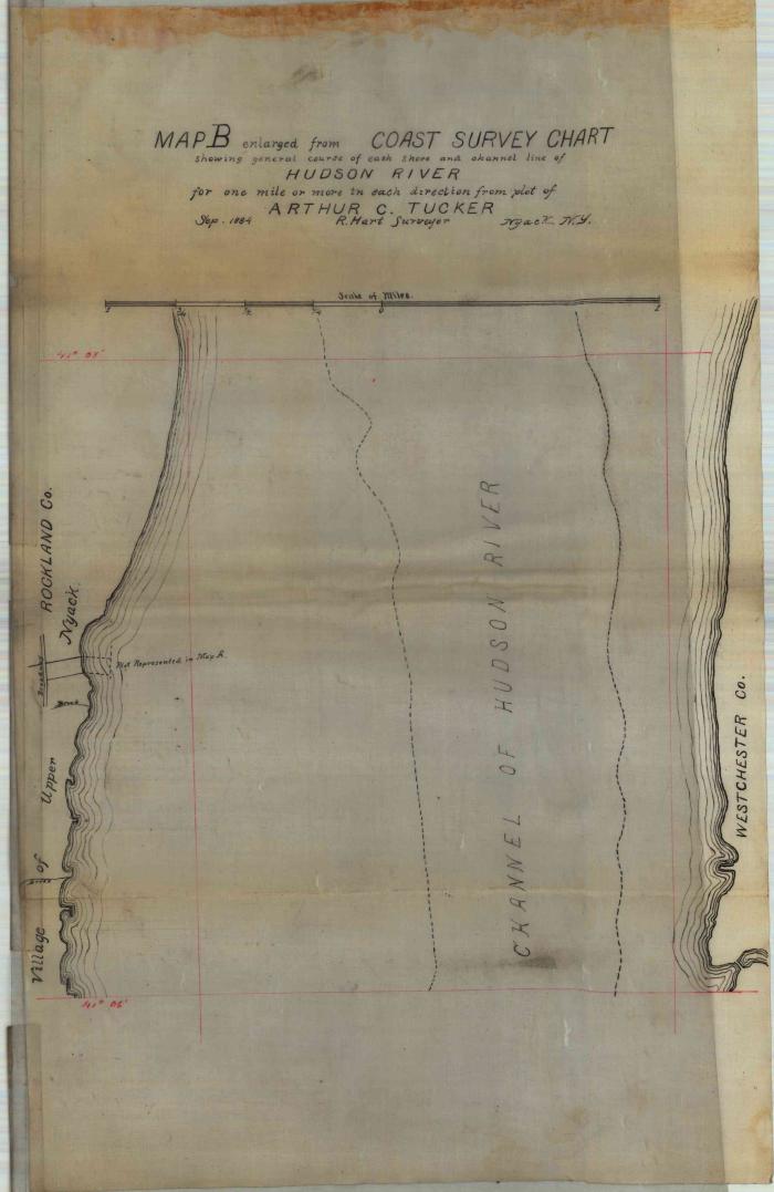 Survey of lands under water for Arthur C. Tucker