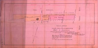 Survey of lands under water for Mary A. Robinson