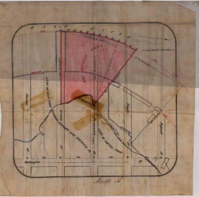 Survey of lands under water for New York Dye Wood Extract &amp; Chemical Company